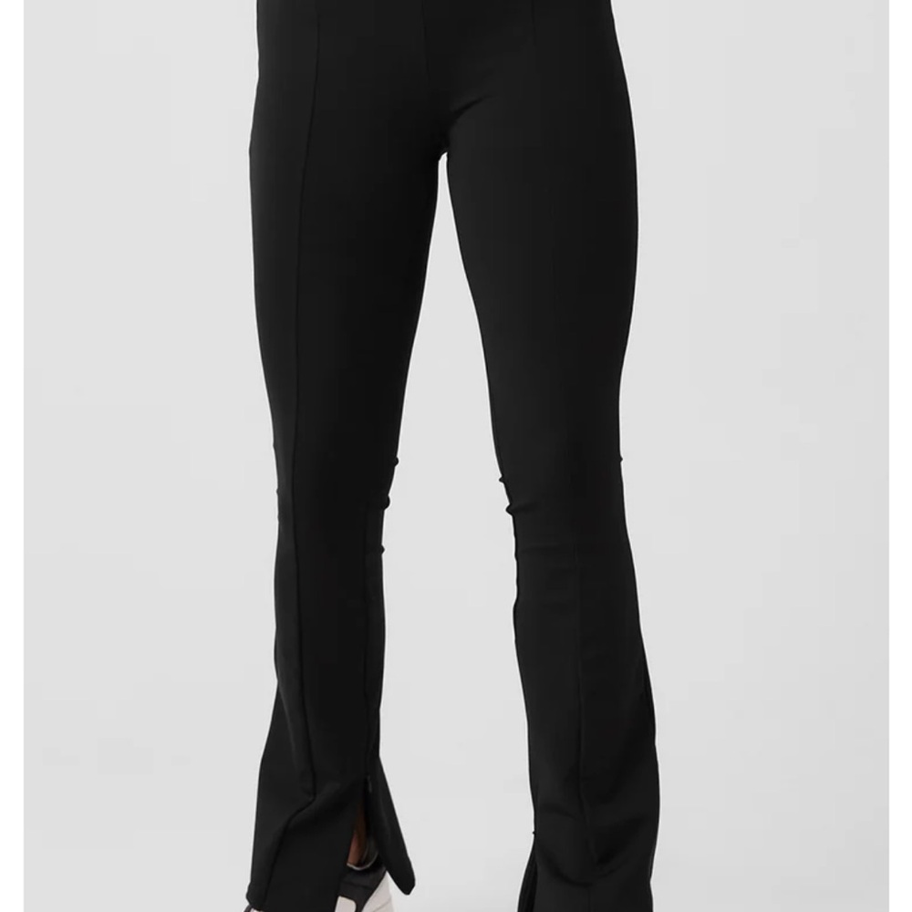 Alo high waist 7/8 zip it flare legging NWOT black size large